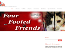 Tablet Screenshot of fourfootedfriends.org